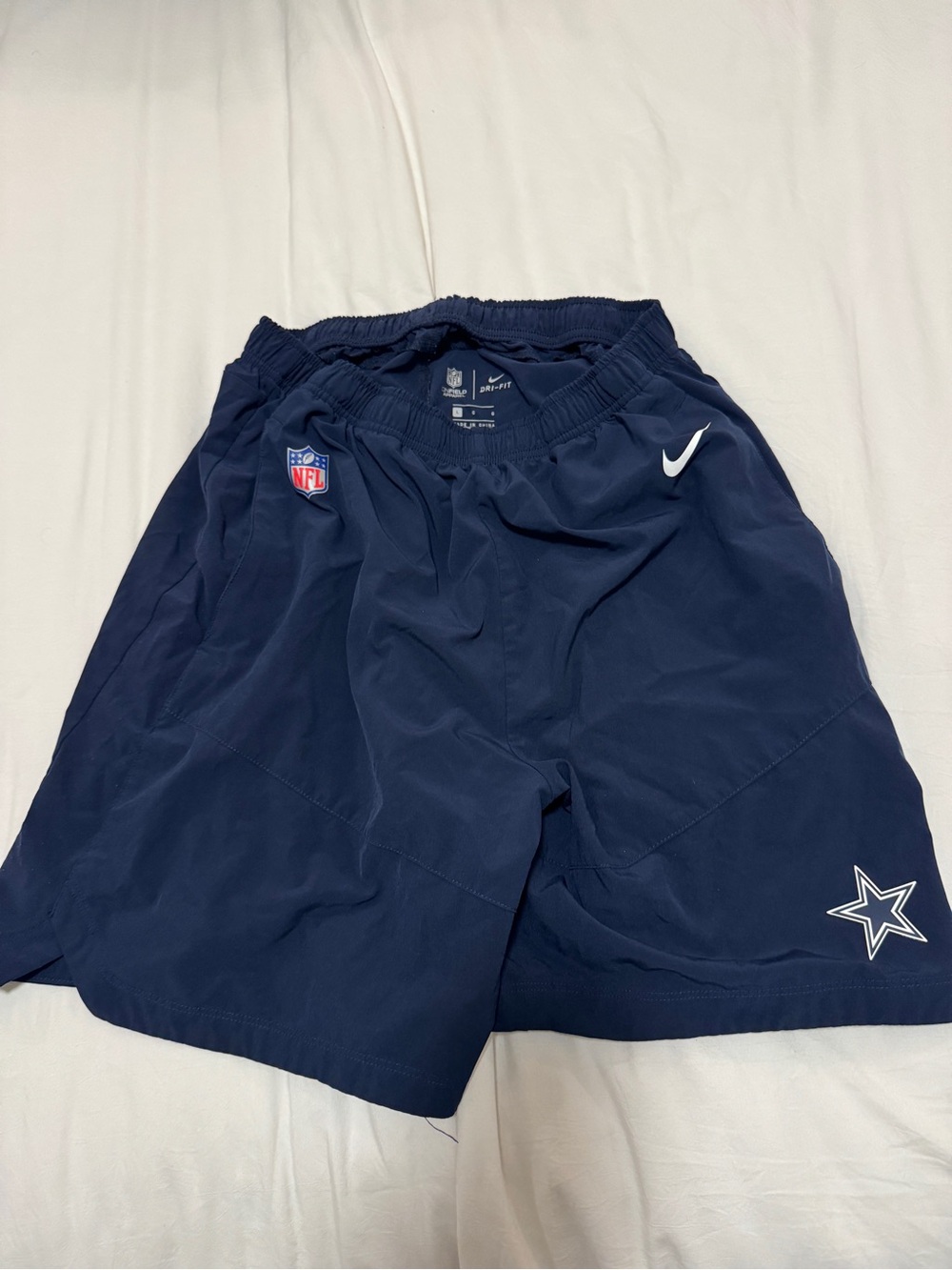 Nike Navy Blue Dallas Cowboys Athletic Shorts